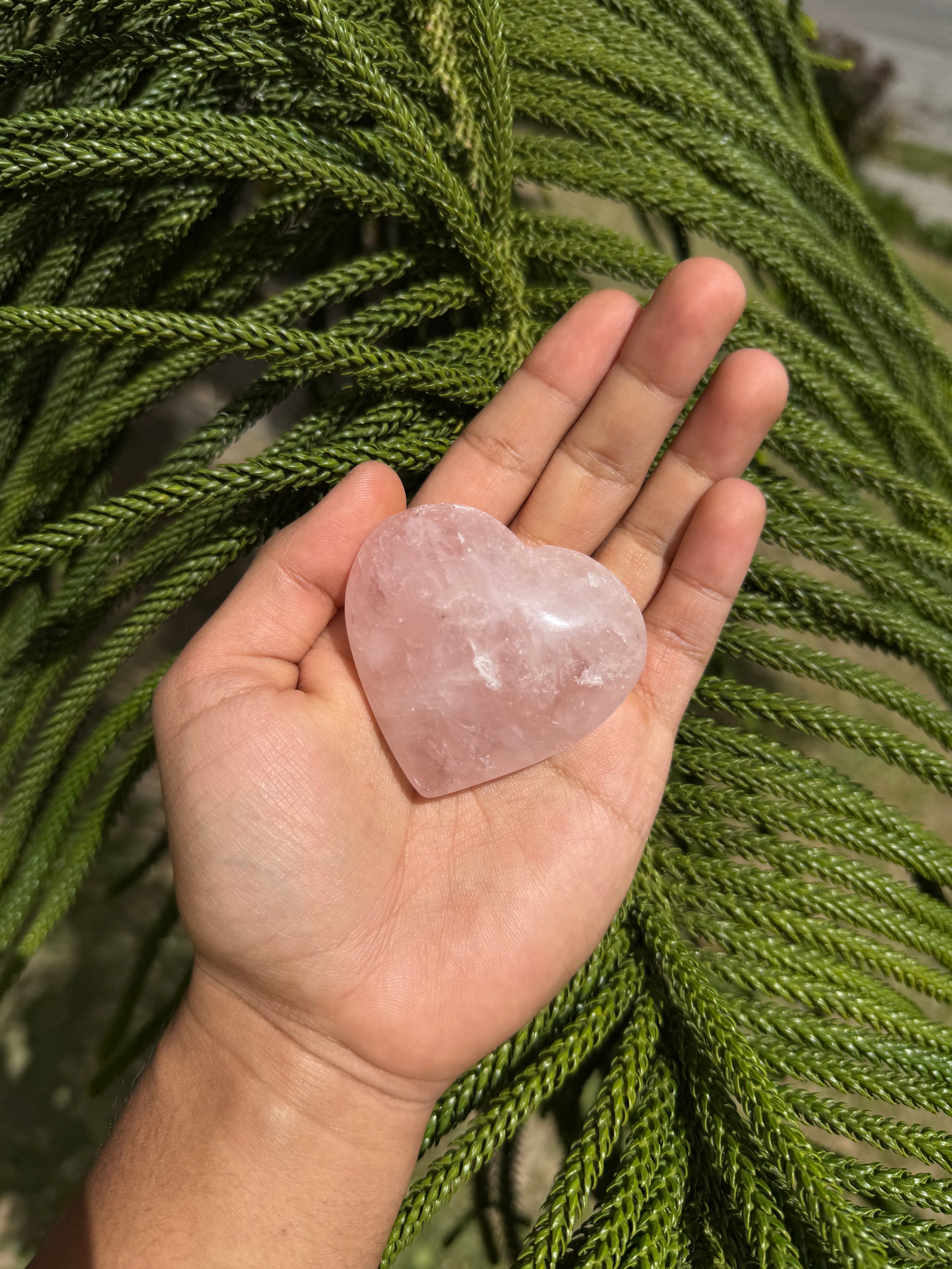 Corazón de Cuarzo Rosado