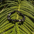 Pulsera de Obsidiana Plateada